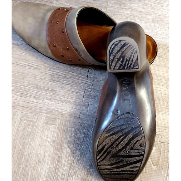 Naot Appeal Womens Studded Clogs Nubuck Size 6 Mule Leather - Picture 3 of 4